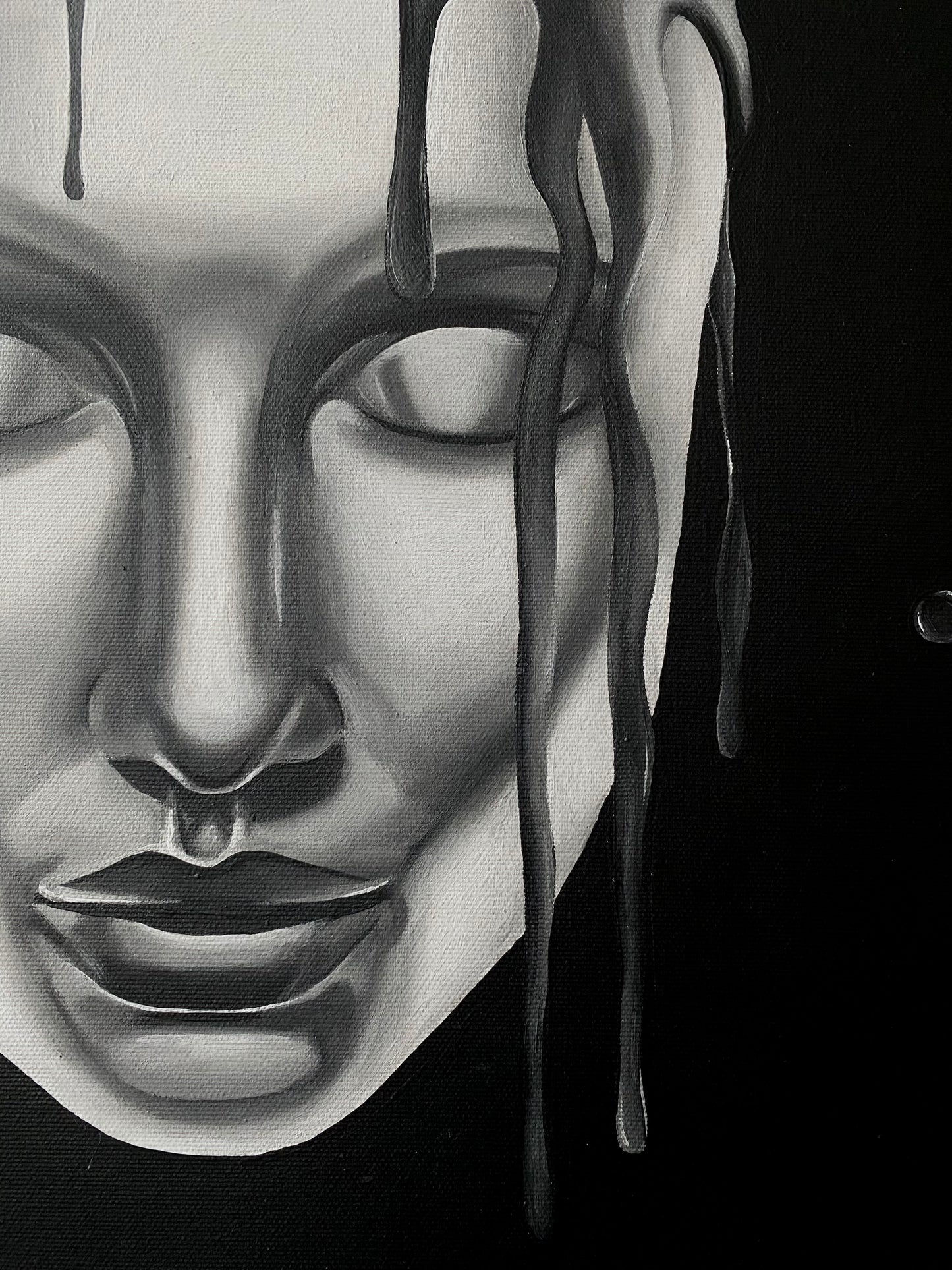 Drowning mind, 2024. 70 x 80 cm