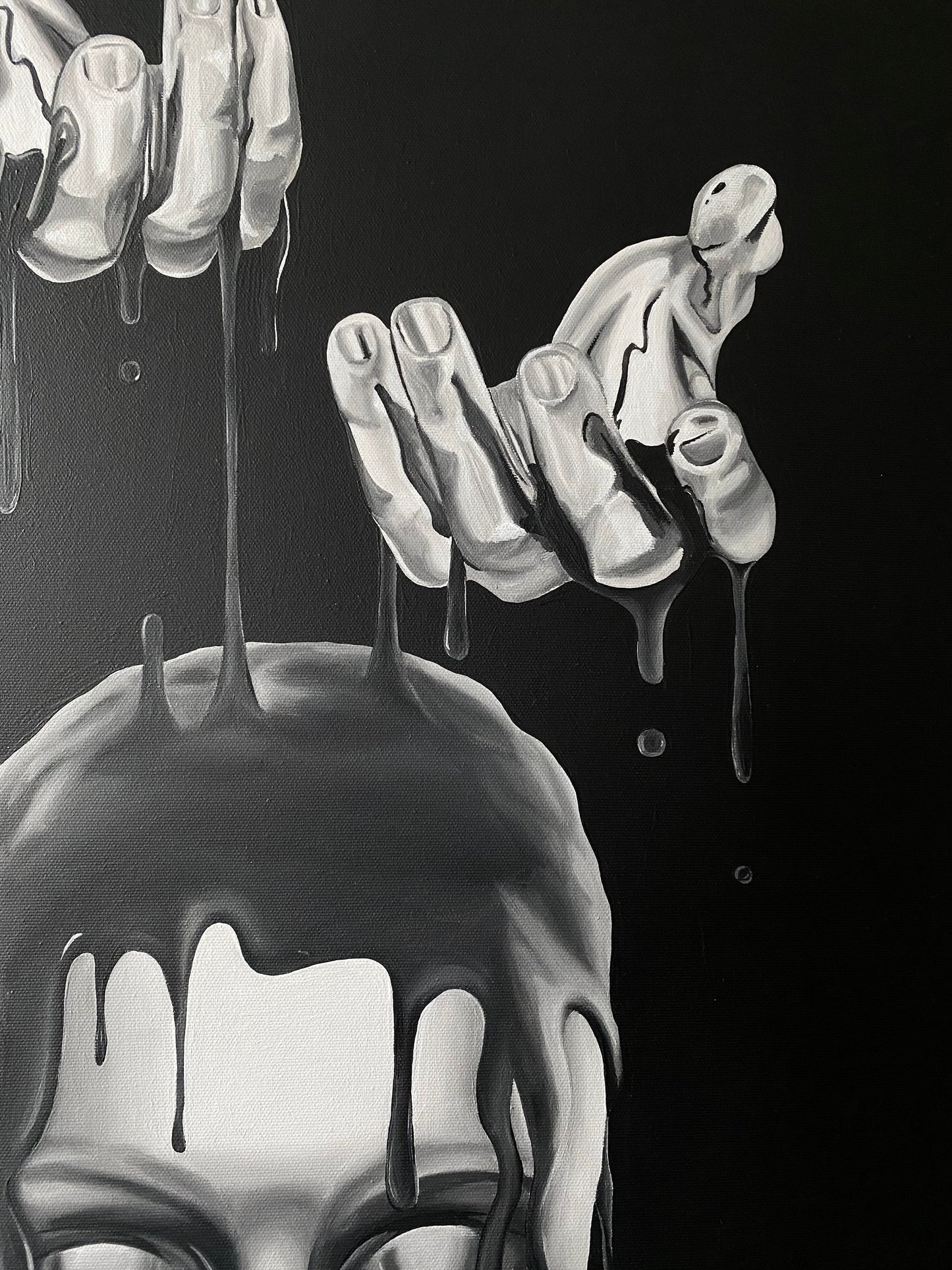 Drowning mind, 2024. 70 x 80 cm