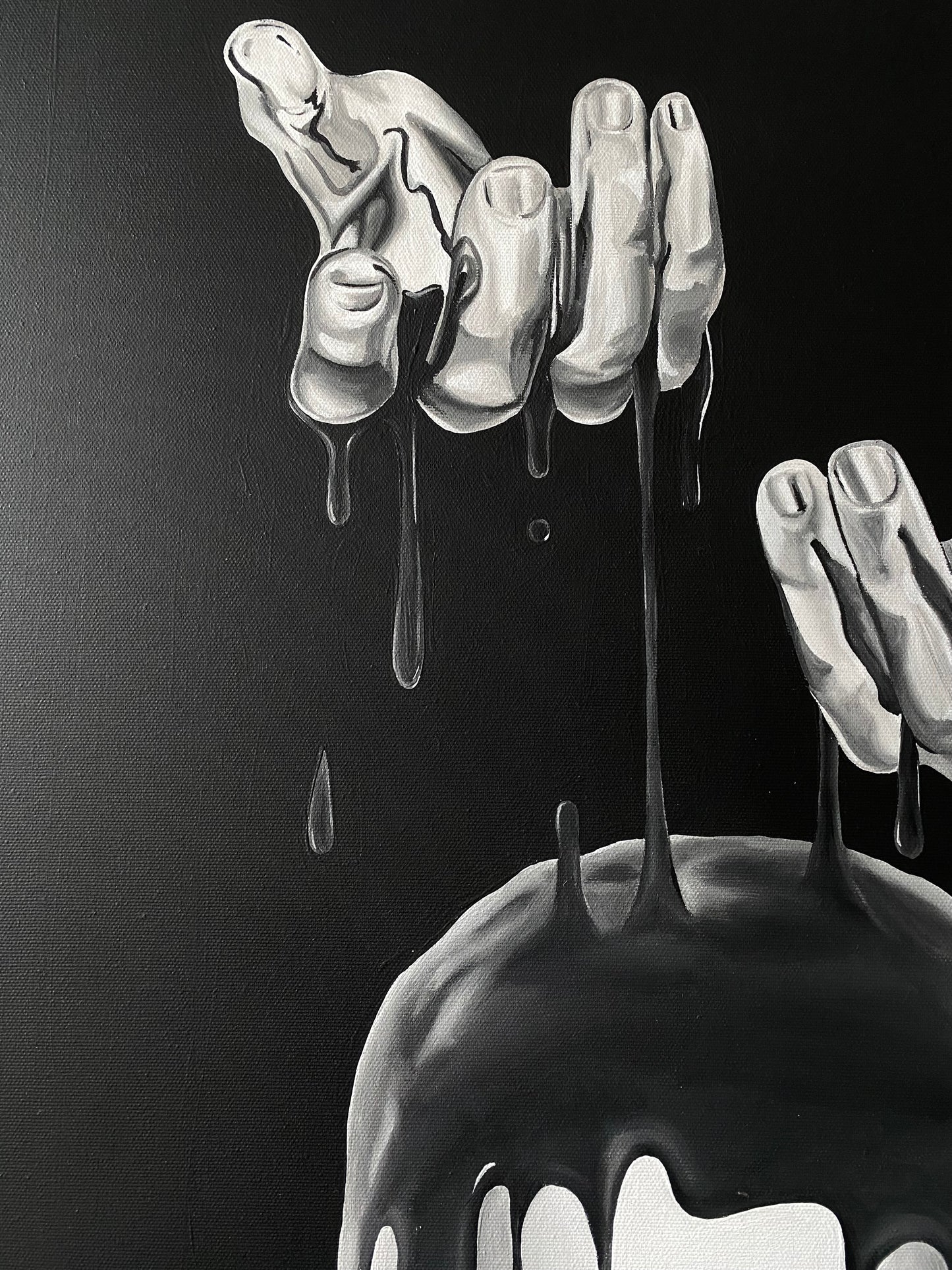 Drowning mind, 2024. 70 x 80 cm