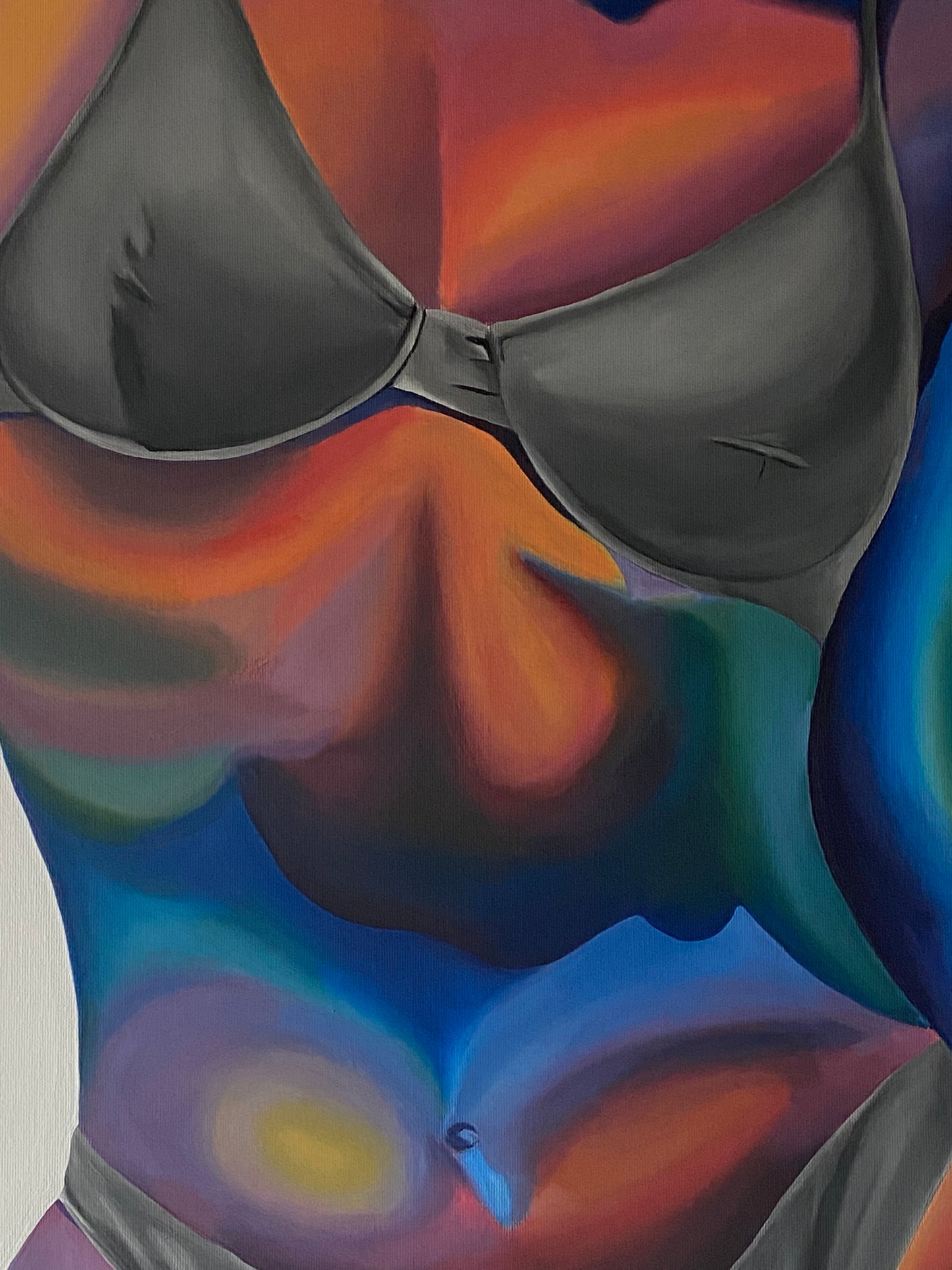 Radiating positivity, 2023. 60 x 80 cm
