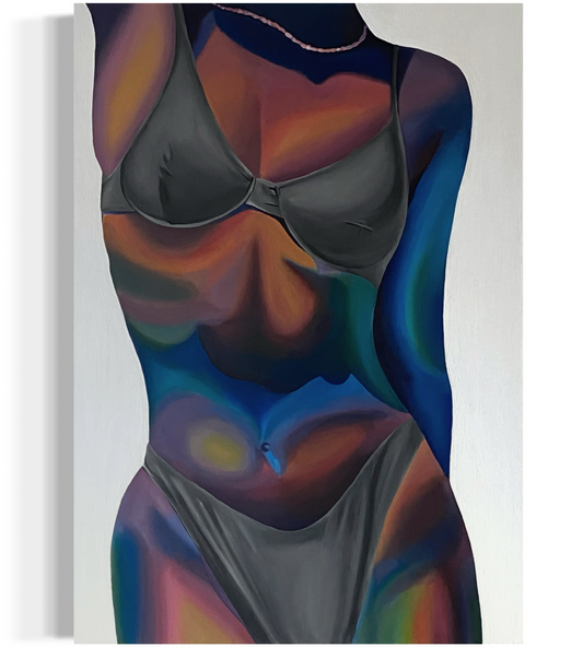 Radiating positivity, 2023. 60 x 80 cm