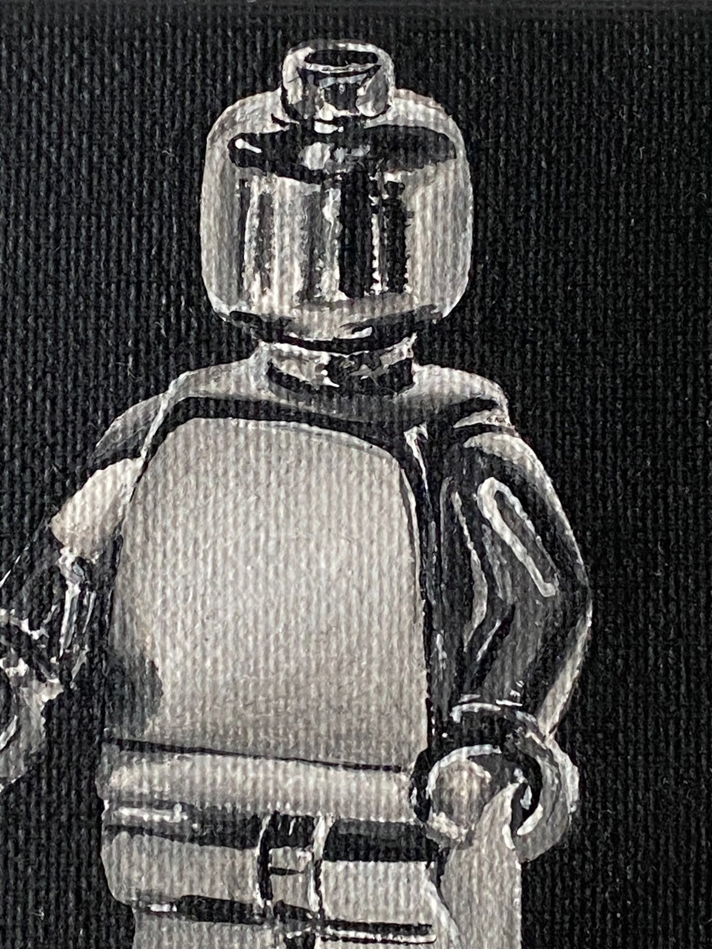 Chrome minifigure, 2023. 10 x 10 cm