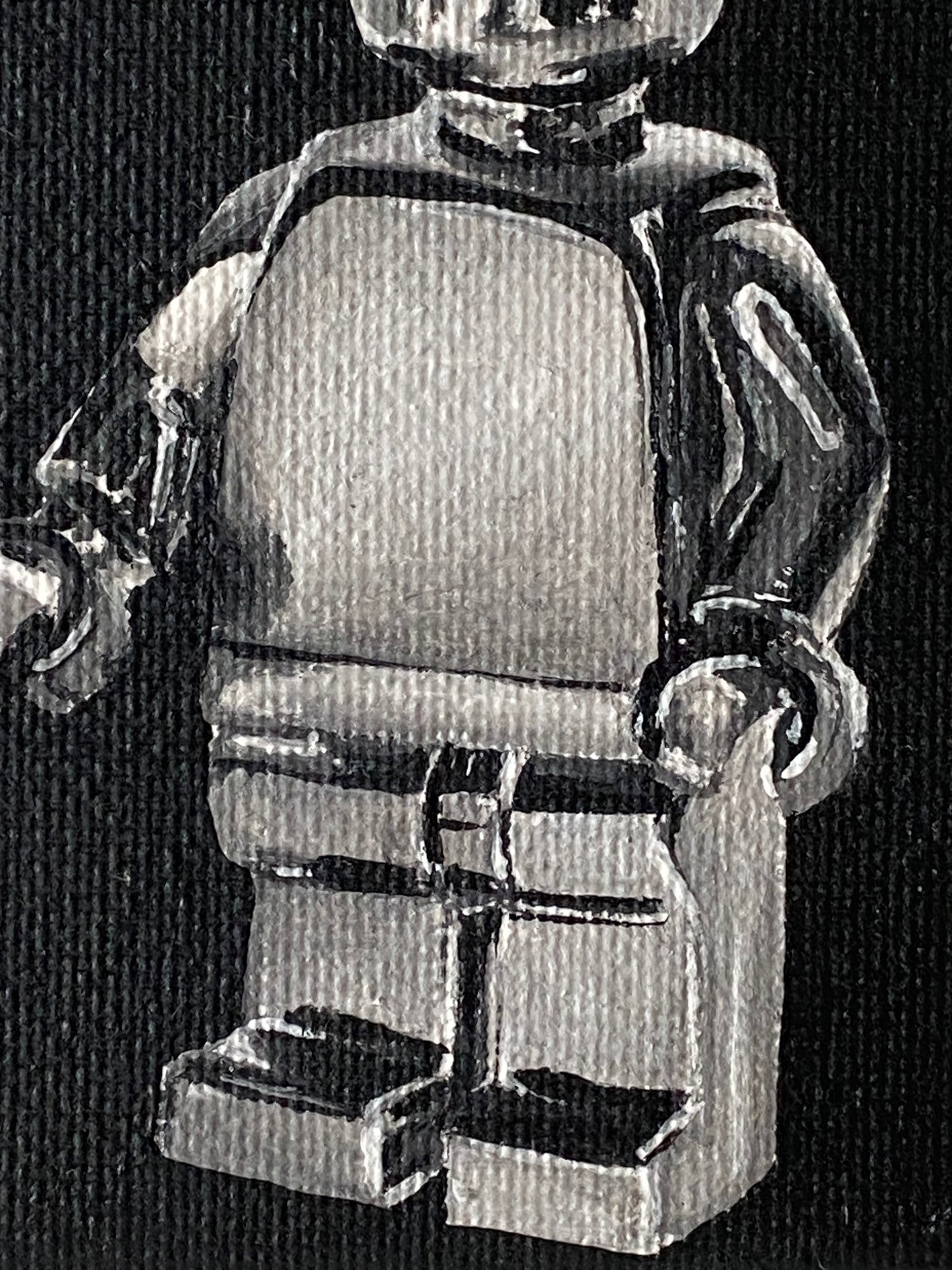 Chrome minifigure, 2023. 10 x 10 cm