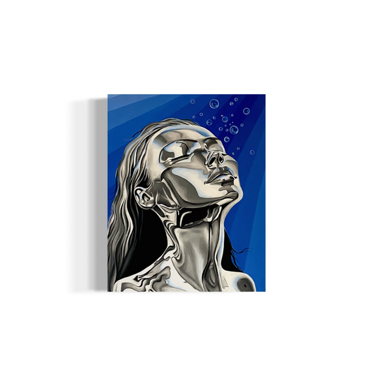Submerged serenity, 2024. 40 x 50 cm