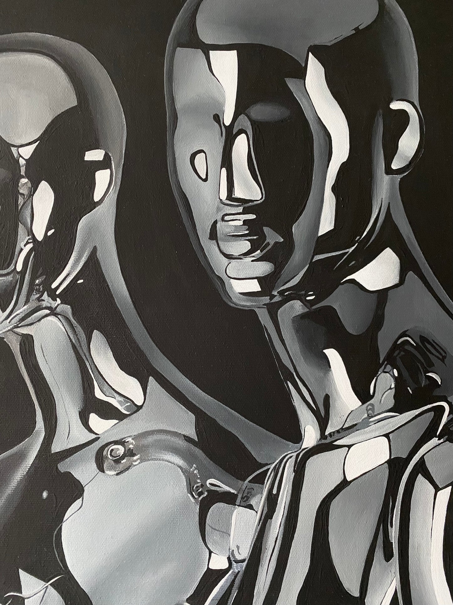 Chrome couple, 2023. 70 x 100 cm